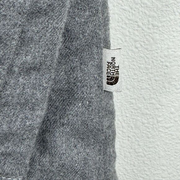 The North Face Campshire Shirt Jacket Mens Large Gray Sherpa Lined Organic Fiber - Picture 3 of 8